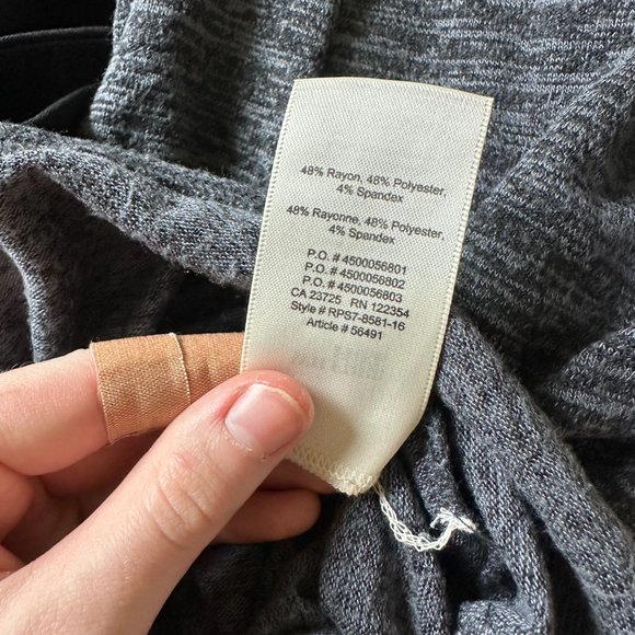 Aritzia Gray Gathered Midi Dress SZ XS - Picture 4 of 4